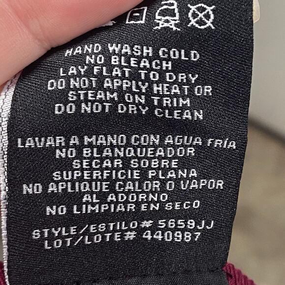 R & M Collec. Womens Size 18 Merlot Off the Shoulder Rhinestone Strap Gown Dress - Picture 7 of 8